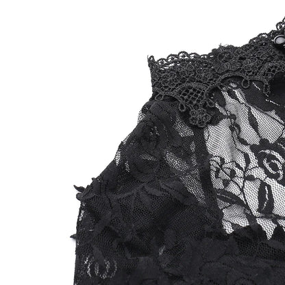 Goth Dark Vintage Mall Gothic Elegant Lace Trumpet Dress Grunge Aesthetic Punk V-neck Long Dresses 2025 Women's Slim Streetwear