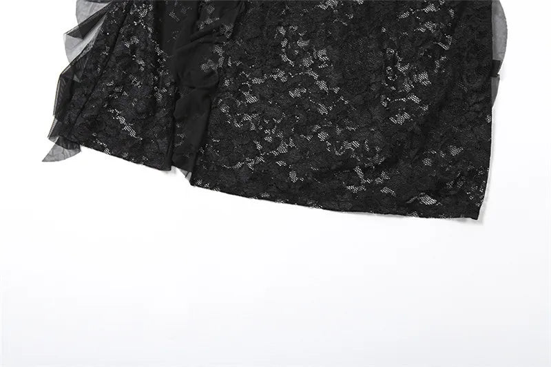 Nibber Sexy See Through Lace Sleeveless Long Dress Women Patchwork Summer Backless V-neck Side Slit Party Evening Maxi Vestidos