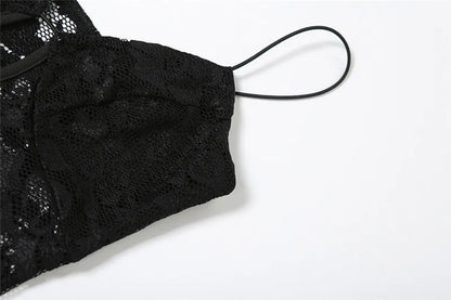 Nibber Sexy See Through Lace Sleeveless Long Dress Women Patchwork Summer Backless V-neck Side Slit Party Evening Maxi Vestidos