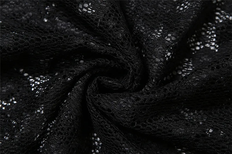 Nibber Sexy See Through Lace Sleeveless Long Dress Women Patchwork Summer Backless V-neck Side Slit Party Evening Maxi Vestidos